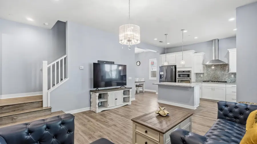 Great room toward the stairs