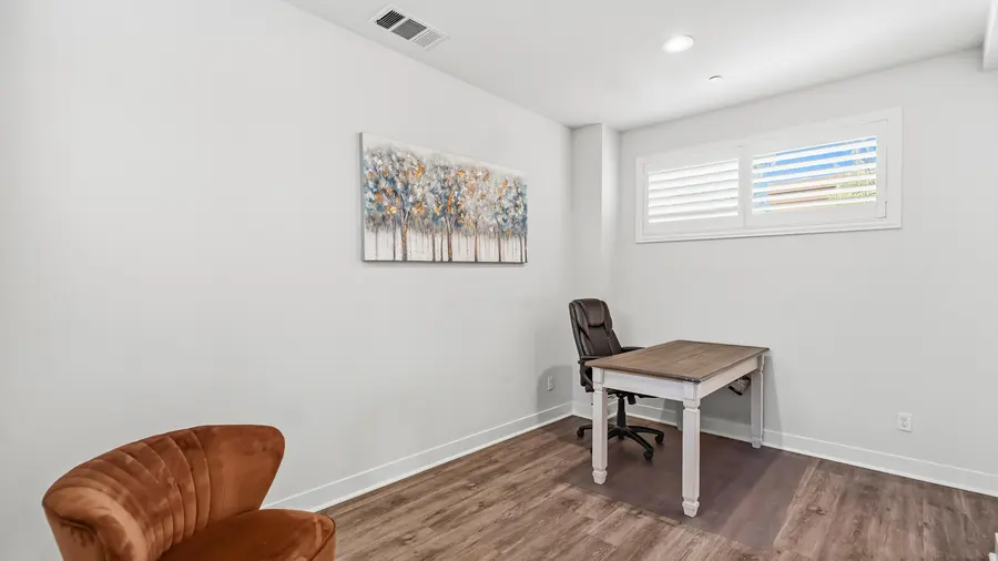 Loft with a desk and chair